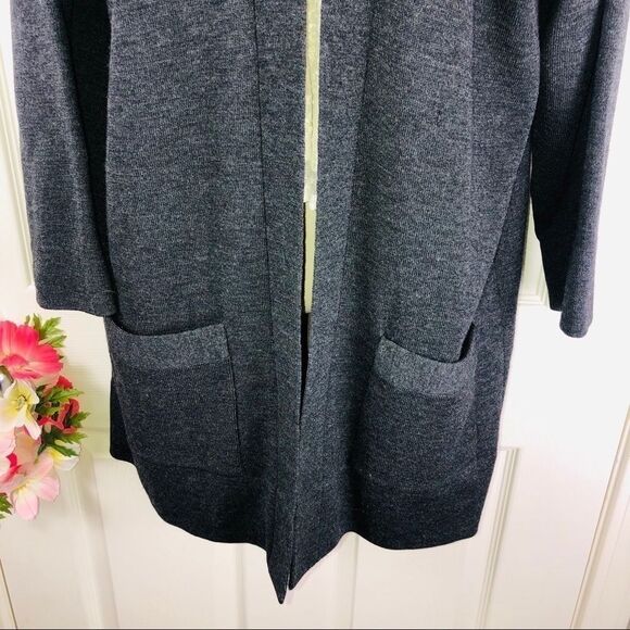 Andrea Jovine wool open front cardigan sweater medium - Picture 3 of 6